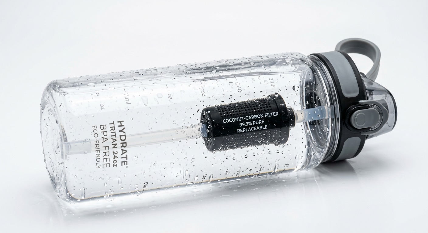 Botella Zelmavi Filter Flask Tritan 1L